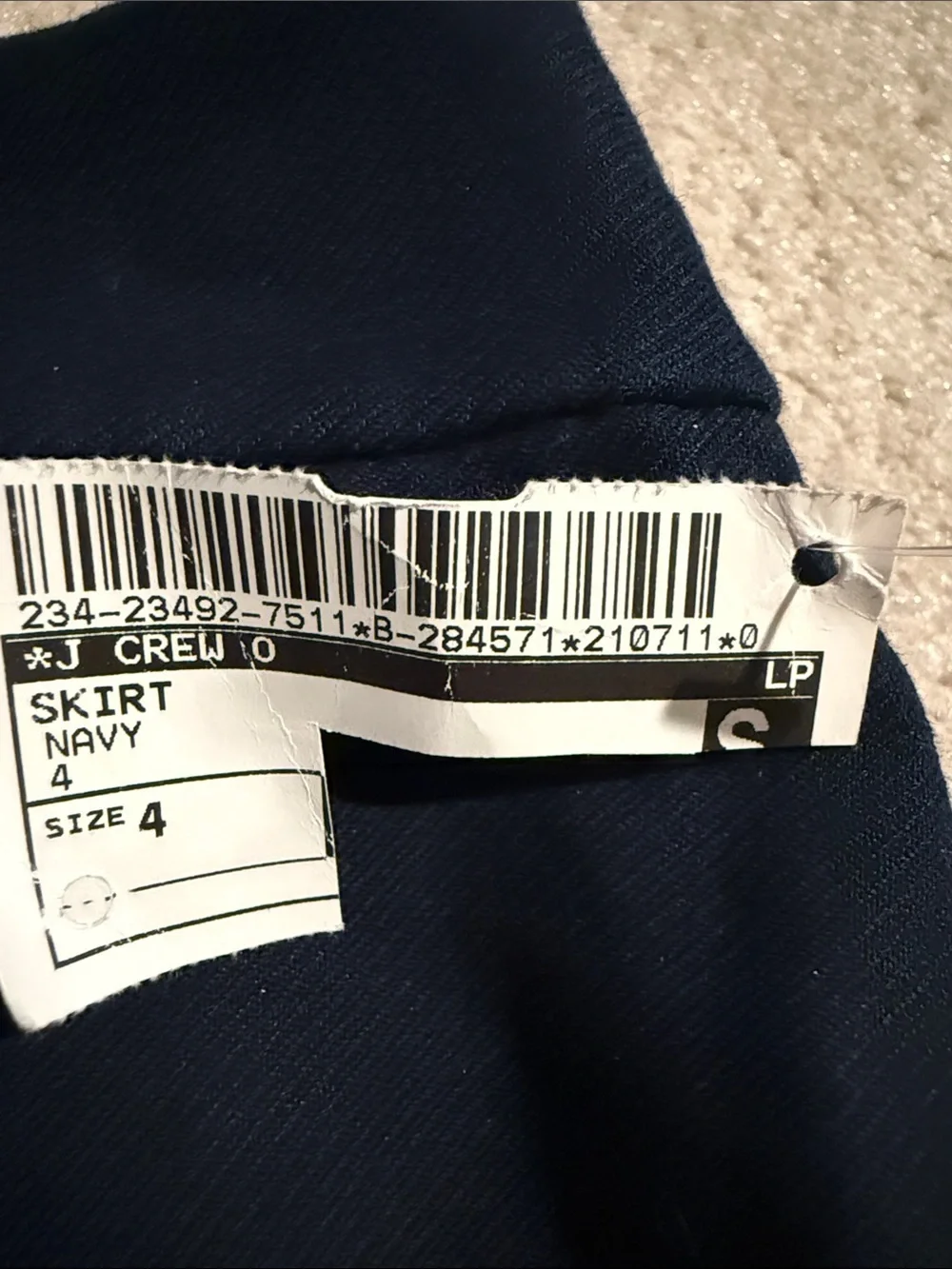 J. Crew Dark Navy Skirt